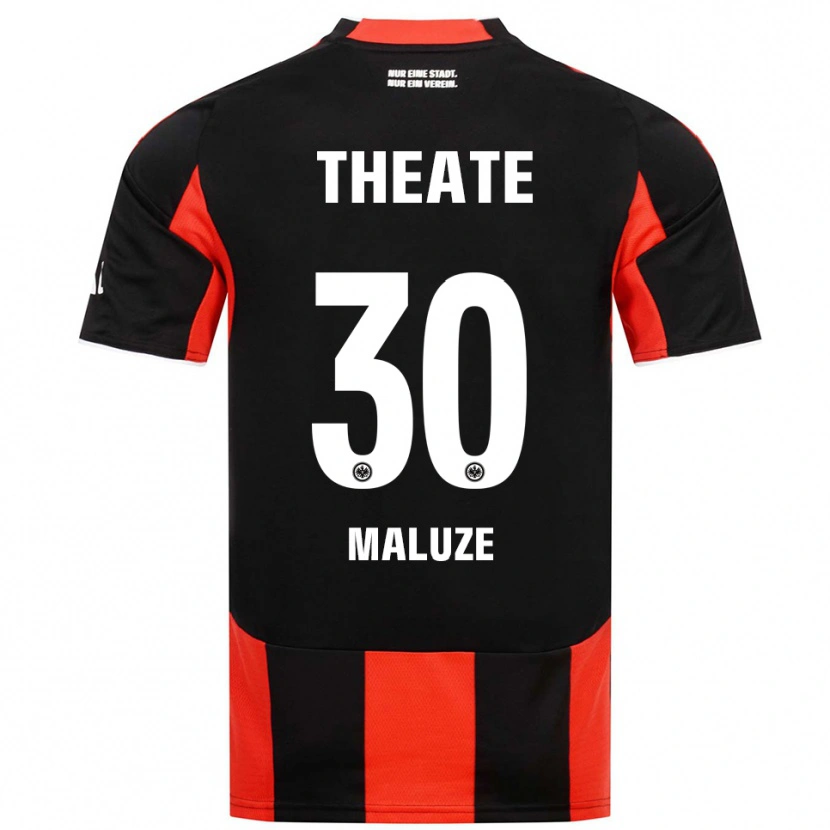 DanxenレディースJeremiaha Maluze#30ブラック レッドホームシャツ2025/26ジャージーユニフォーム