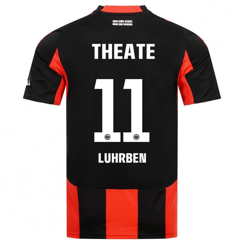 DanxenレディースNina Lührßen#11ブラック レッドホームシャツ2025/26ジャージーユニフォーム