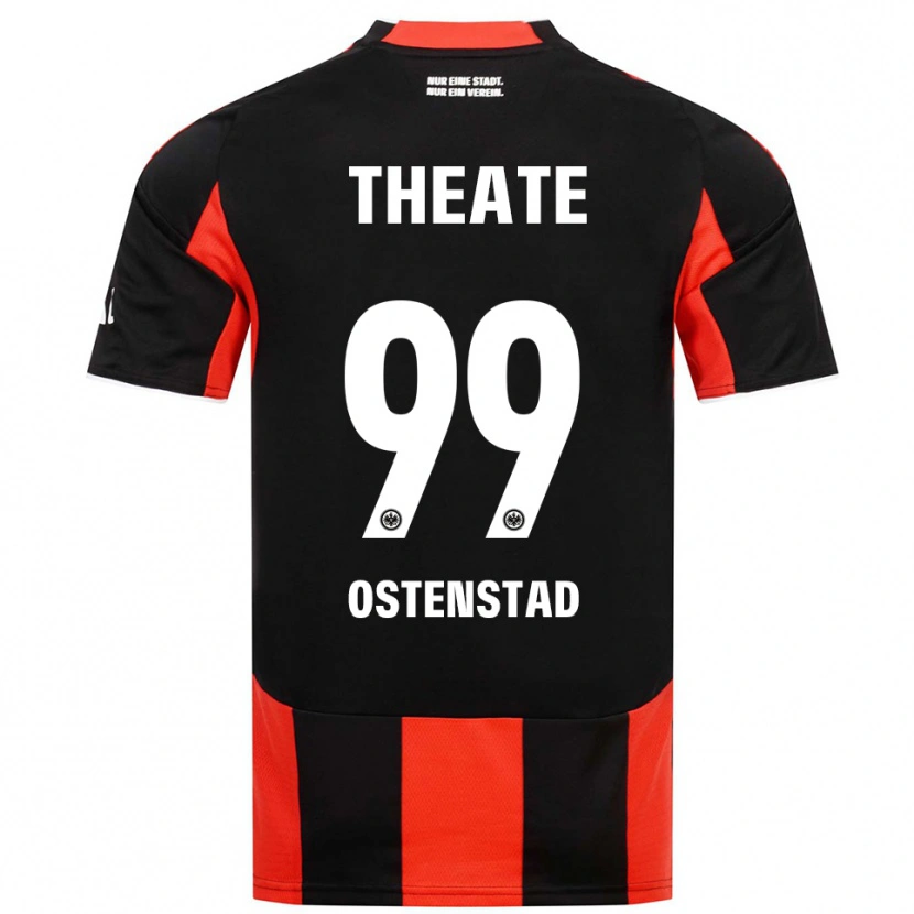 DanxenレディースMarthine Østenstad#99ブラック レッドホームシャツ2025/26ジャージーユニフォーム