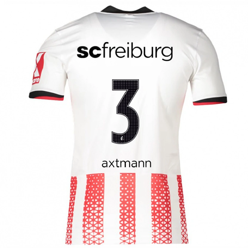 DanxenレディースAlina Axtmann#3ホワイト レッドホームシャツ2025/26ジャージーユニフォーム