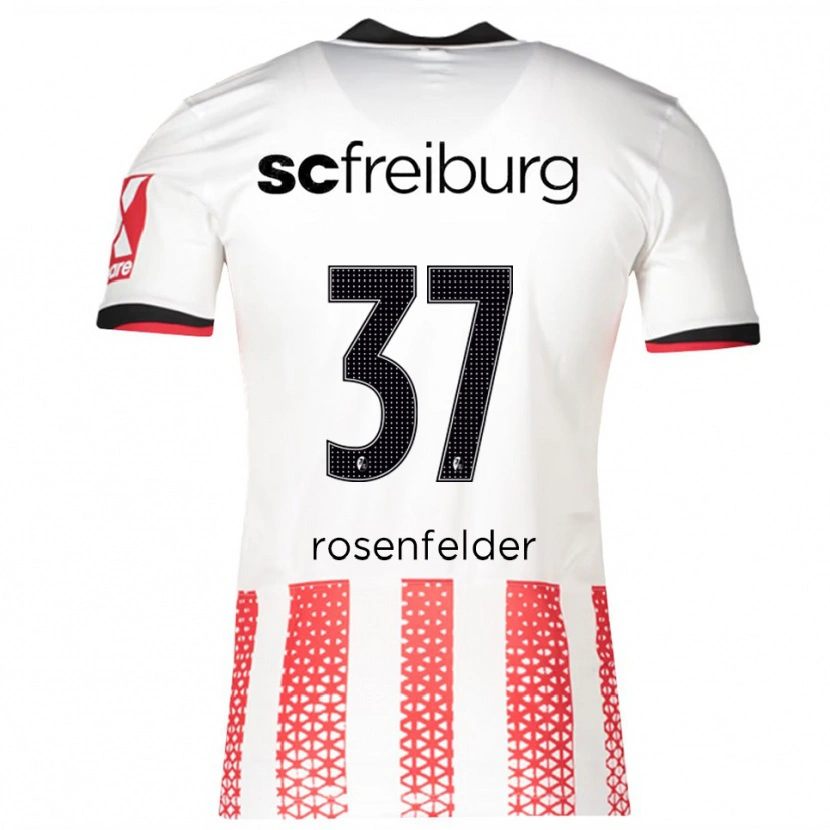 DanxenレディースMax Rosenfelder#37ホワイト レッドホームシャツ2025/26ジャージーユニフォーム