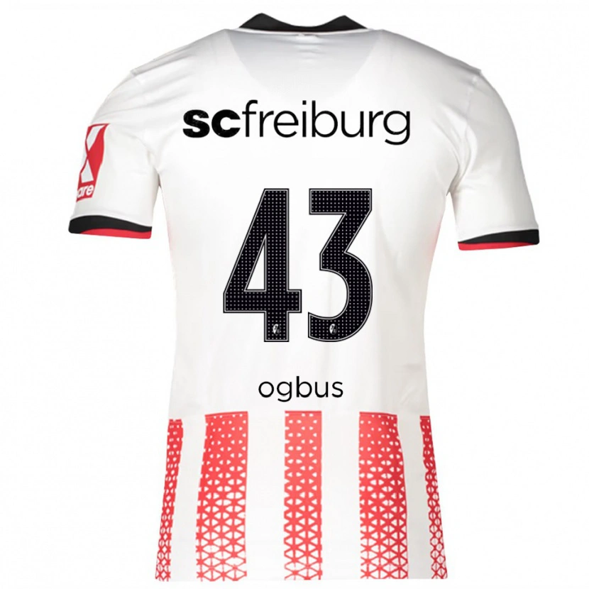 DanxenレディースBruno Ogbus#43ホワイト レッドホームシャツ2025/26ジャージーユニフォーム
