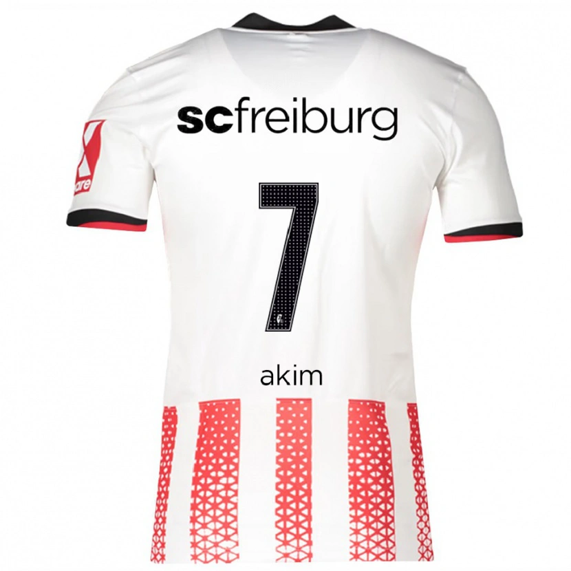 DanxenレディースAkim Schnerring#7ホワイト レッドホームシャツ2025/26ジャージーユニフォーム