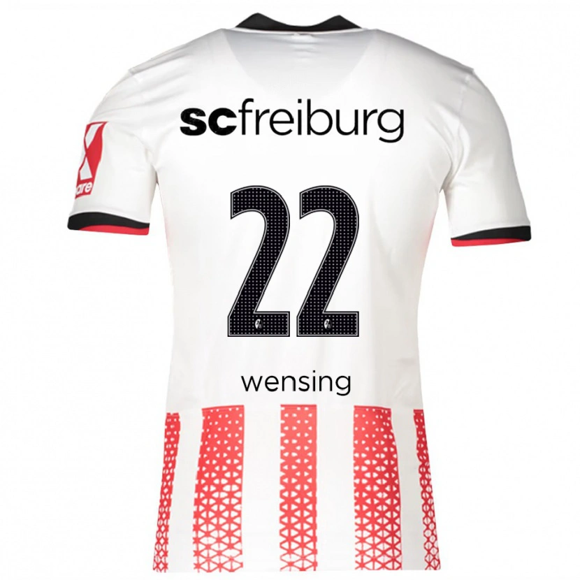 DanxenレディースLuisa Wensing#22ホワイト レッドホームシャツ2025/26ジャージーユニフォーム