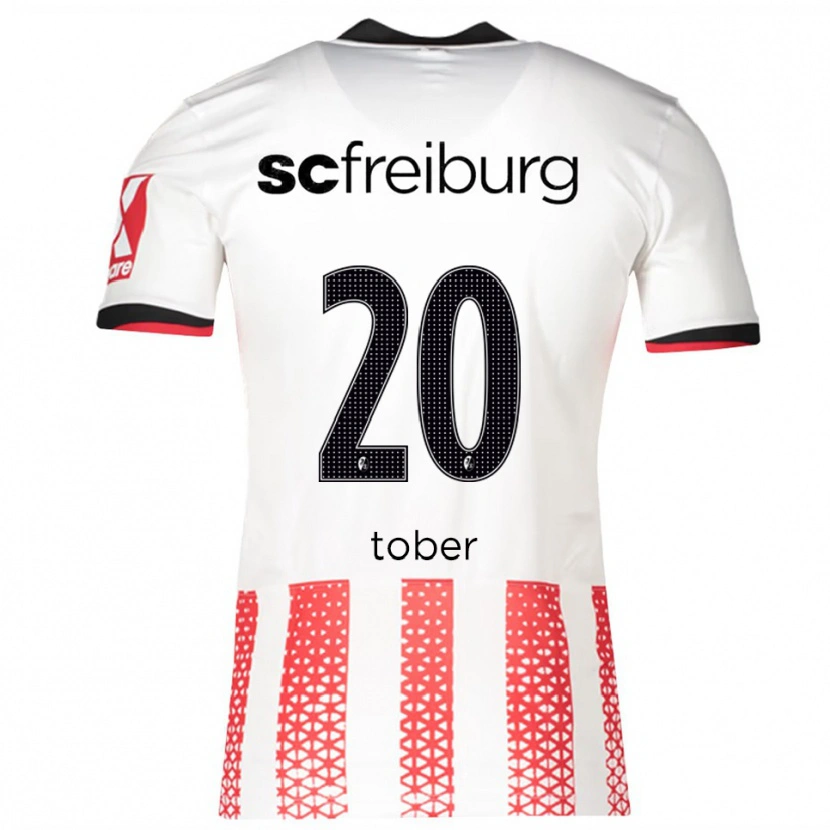 DanxenレディースLouis Tober#20ホワイト レッドホームシャツ2025/26ジャージーユニフォーム
