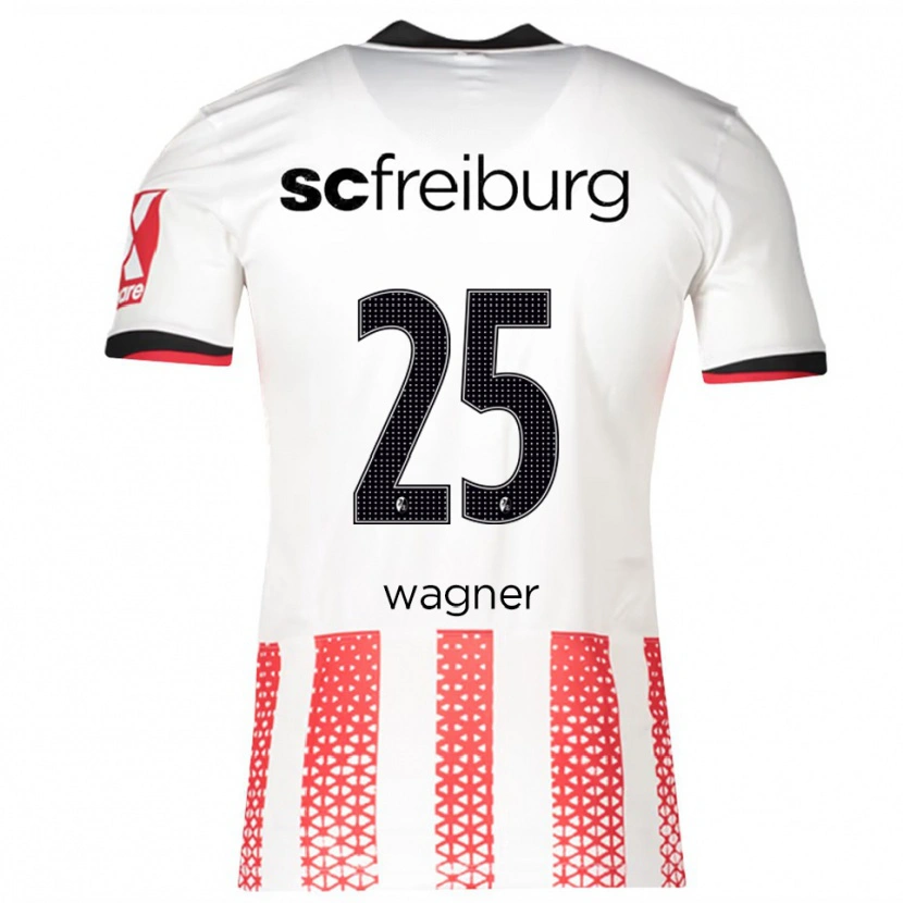 DanxenレディースNoah Wagner#25ホワイト レッドホームシャツ2025/26ジャージーユニフォーム