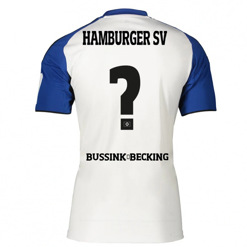 DanxenレディースPiet-Luis Bussink-Becking#0ホワイト ブルーホームシャツ2025/26ジャージーユニフォーム