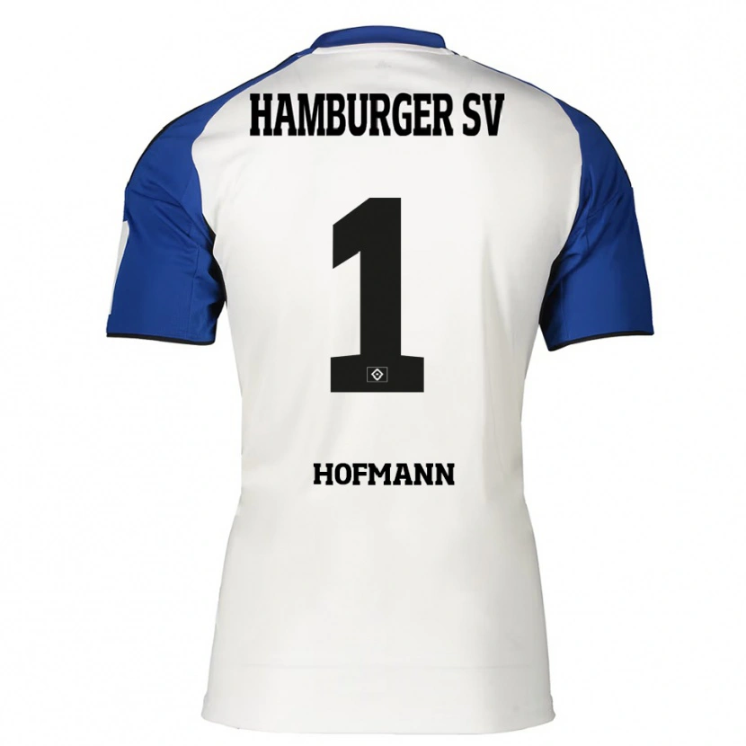 DanxenレディースTobias Hofmann#1ホワイト ブルーホームシャツ2025/26ジャージーユニフォーム