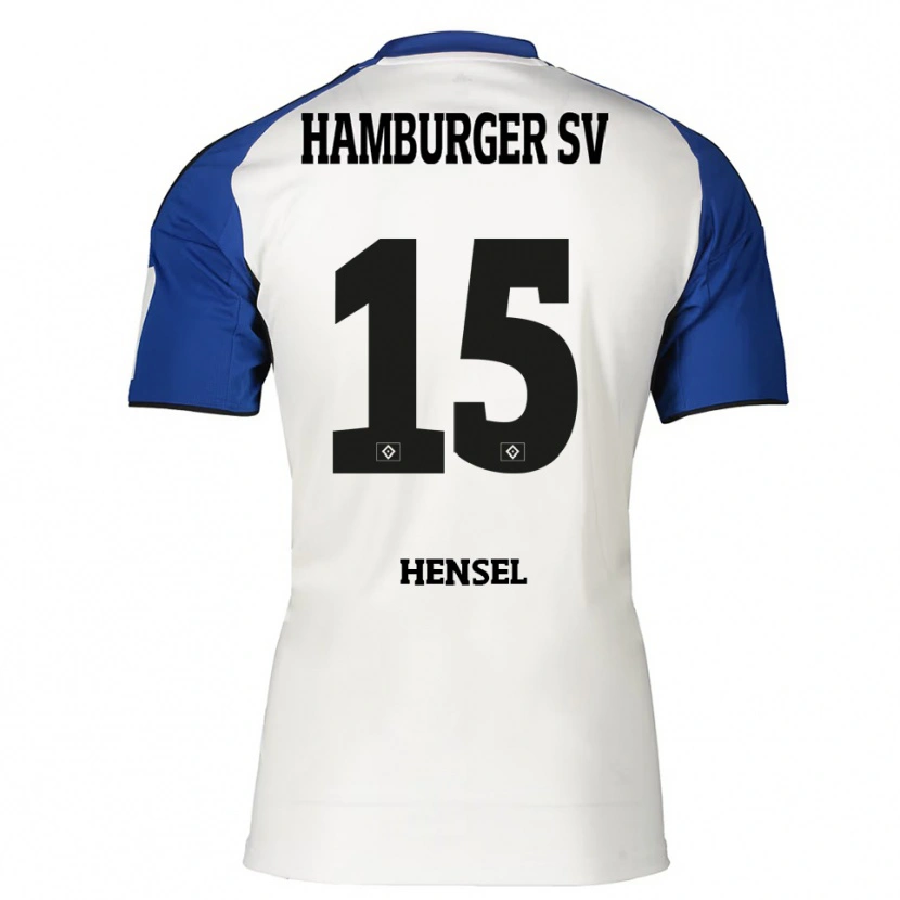 DanxenレディースJahnoa Hensel#15ホワイト ブルーホームシャツ2025/26ジャージーユニフォーム