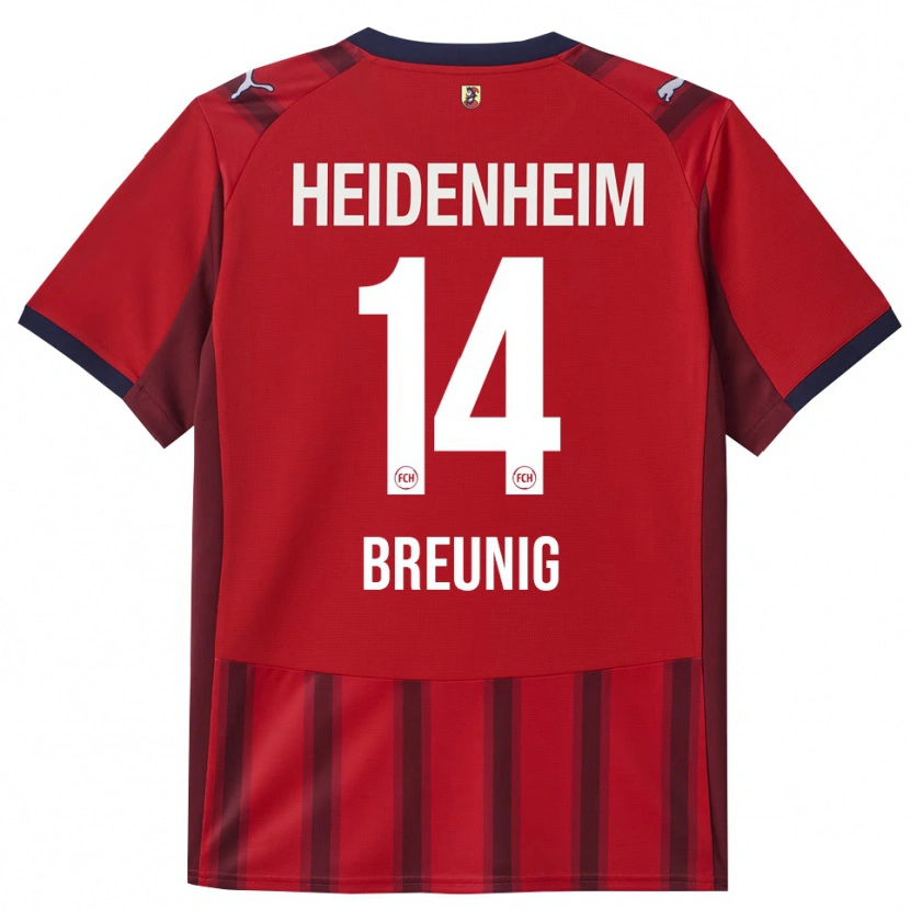 DanxenレディースMaximilian Breunig#14レッド ネイビーホームシャツ2025/26ジャージーユニフォーム