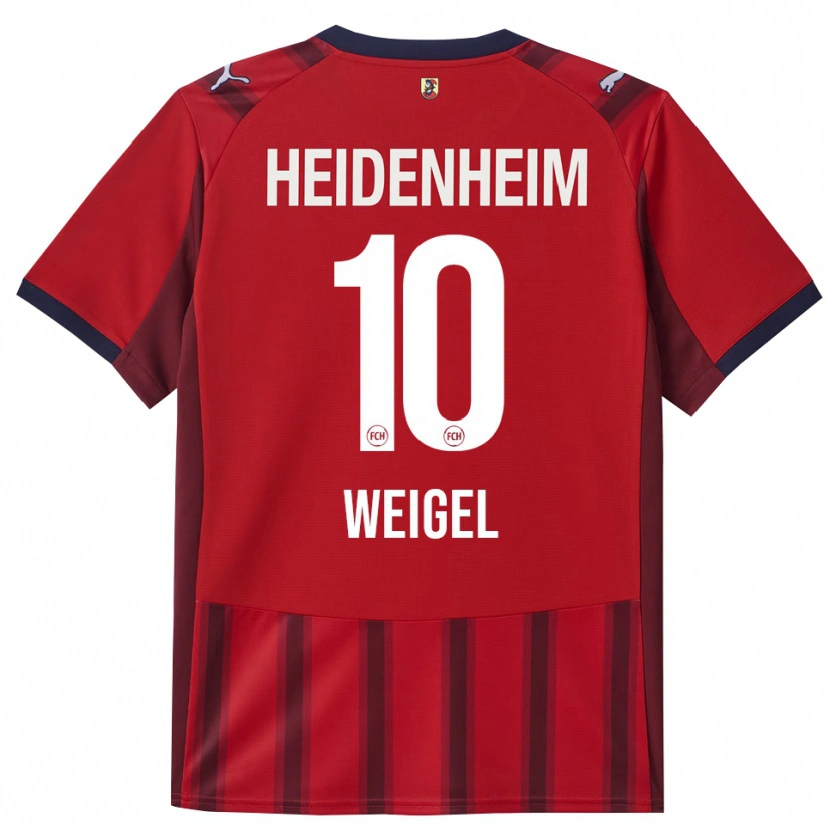 DanxenレディースTobias Weigel#10レッド ネイビーホームシャツ2025/26ジャージーユニフォーム