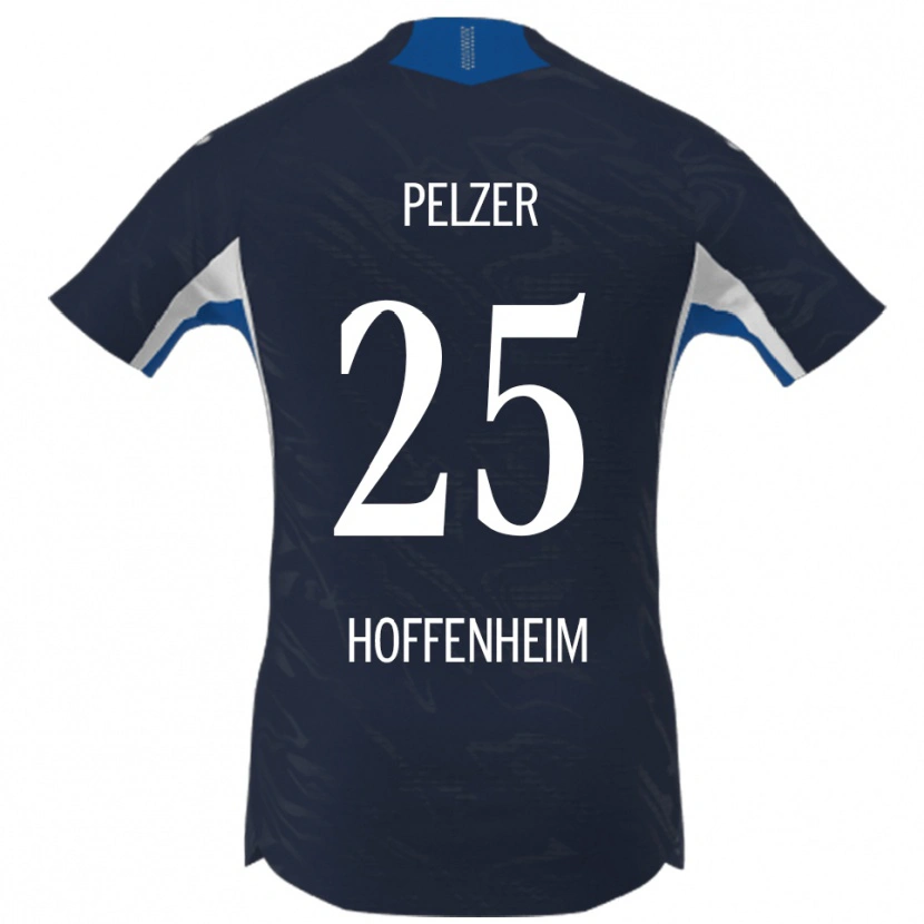 Danxenレディースジャンルカ・ペルツァー#25ネイビー ホワイトホームシャツ2025/26ジャージーユニフォーム