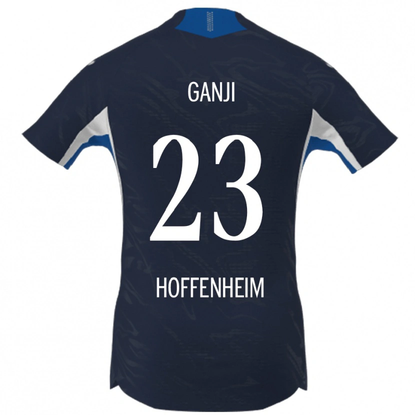 DanxenレディースLeon Ganji#23ネイビー ホワイトホームシャツ2025/26ジャージーユニフォーム