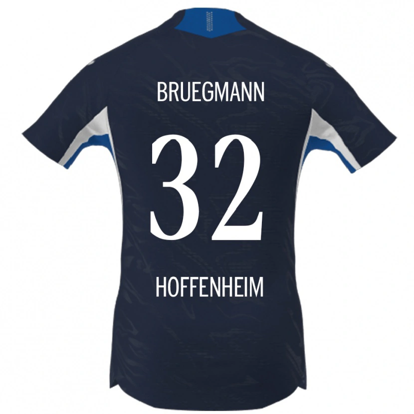 DanxenレディースLukas Bruegmann#32ネイビー ホワイトホームシャツ2025/26ジャージーユニフォーム