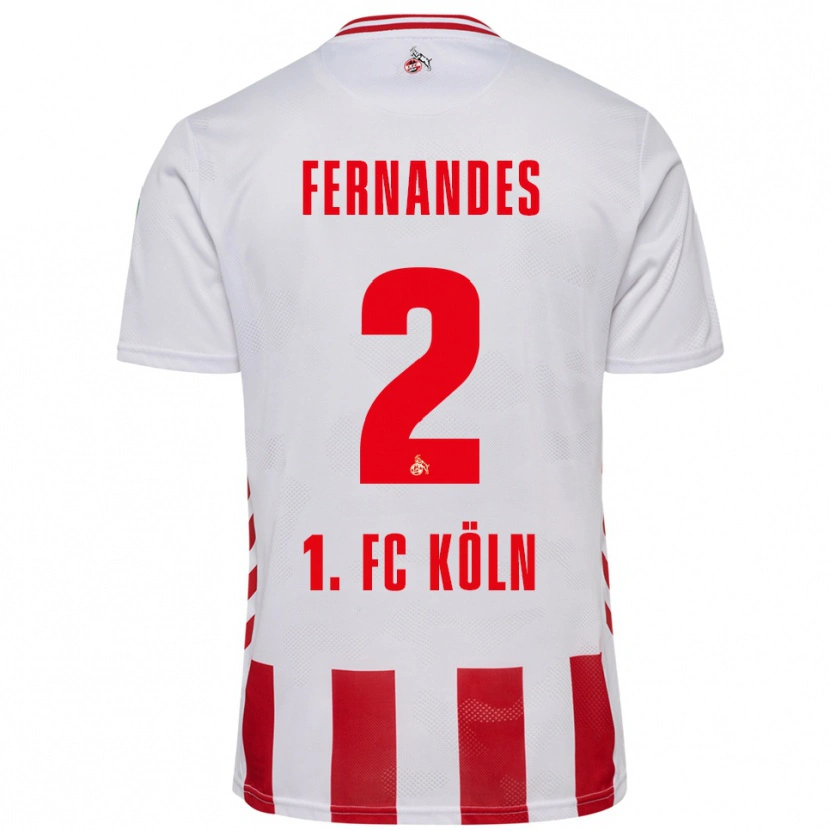 DanxenレディースTyron Fernandes#2ホワイト レッドホームシャツ2025/26ジャージーユニフォーム