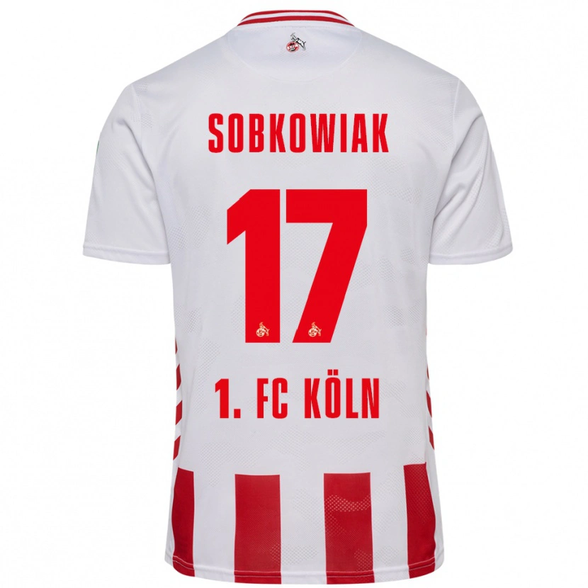 DanxenレディースJannis Sobkowiak#17ホワイト レッドホームシャツ2025/26ジャージーユニフォーム