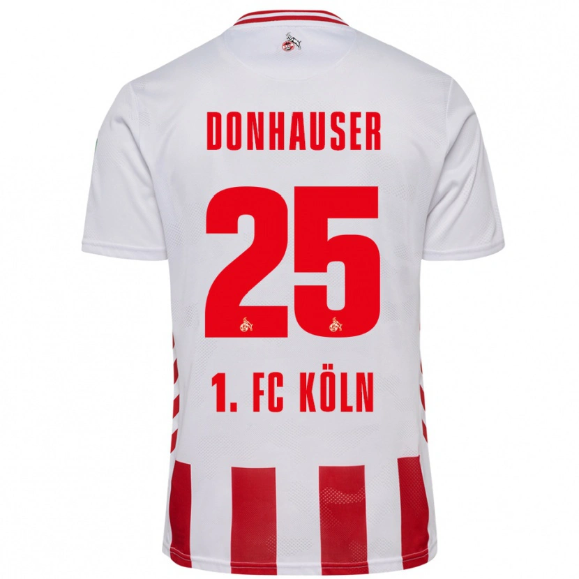 DanxenレディースLaura Donhauser#25ホワイト レッドホームシャツ2025/26ジャージーユニフォーム