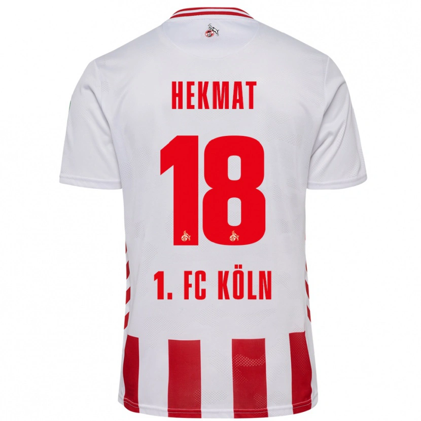DanxenレディースKian Hekmat#18ホワイト レッドホームシャツ2025/26ジャージーユニフォーム