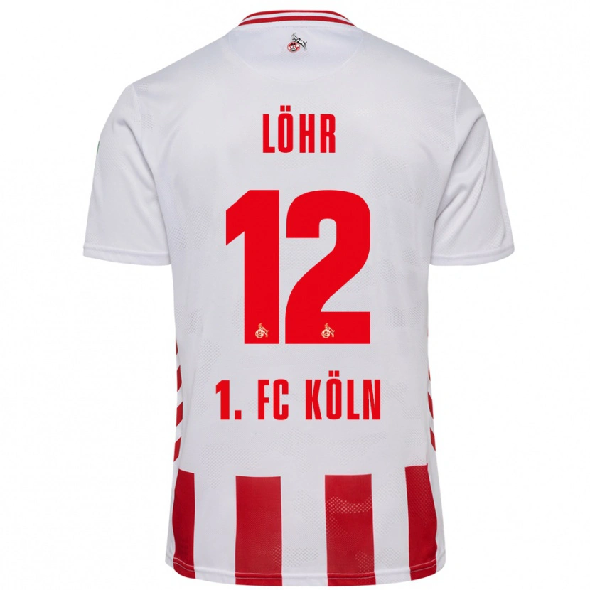 DanxenレディースMax Löhr#12ホワイト レッドホームシャツ2025/26ジャージーユニフォーム