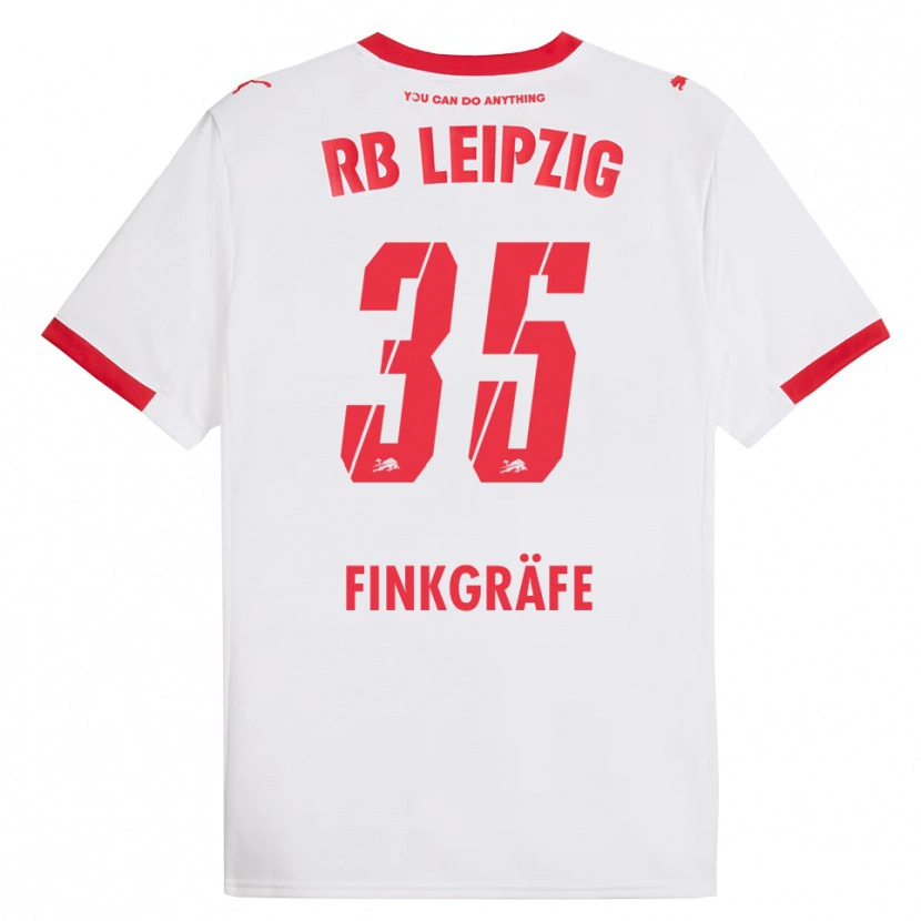 DanxenレディースMax Finkgräfe#35ホワイト レッドホームシャツ2025/26ジャージーユニフォーム