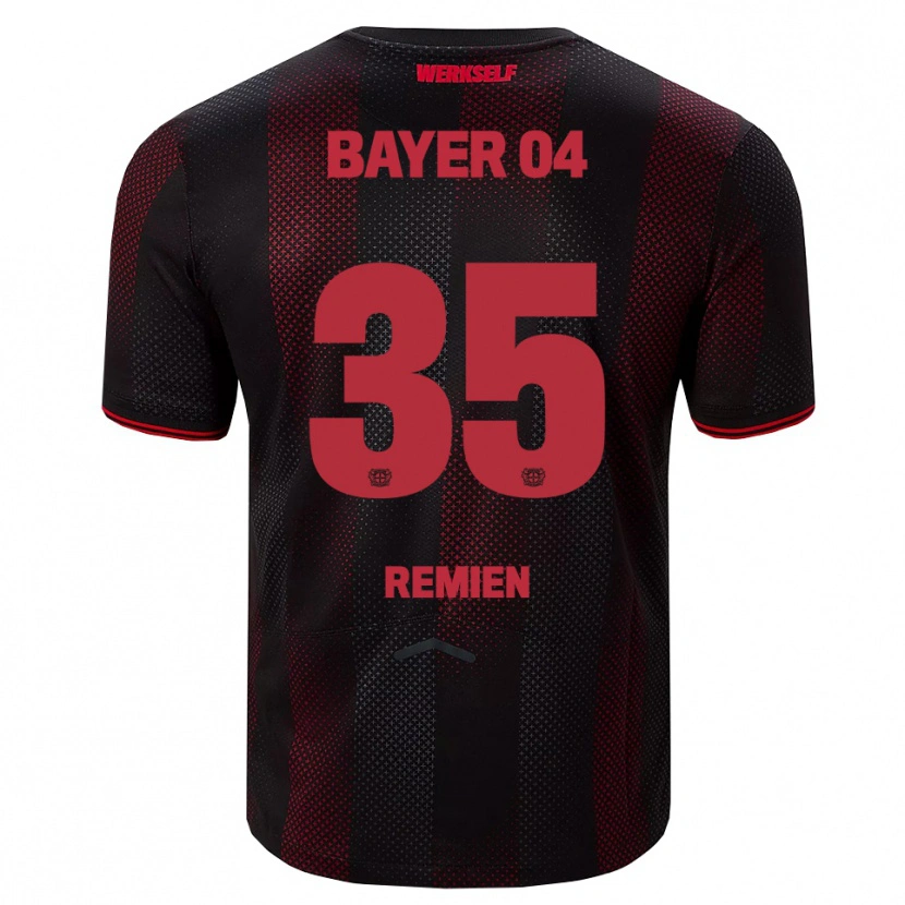 DanxenレディースLouisa Remien#35ブラック レッドホームシャツ2025/26ジャージーユニフォーム