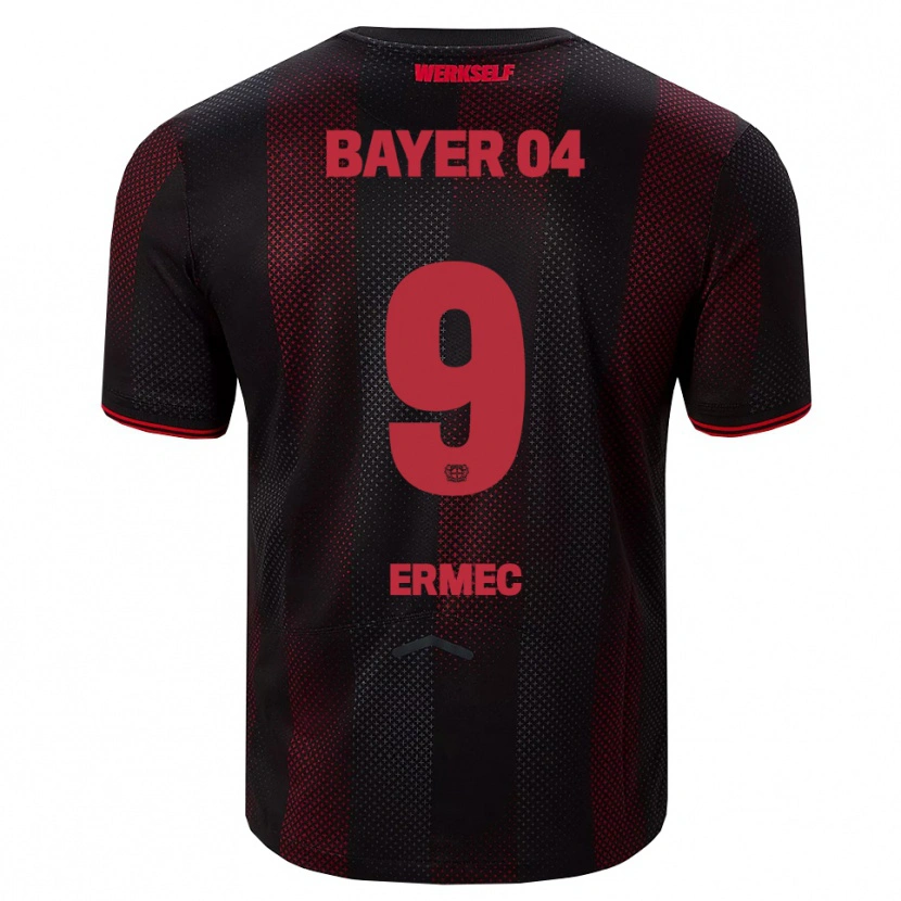 DanxenレディースBerkan Ermeç#9ブラック レッドホームシャツ2025/26ジャージーユニフォーム