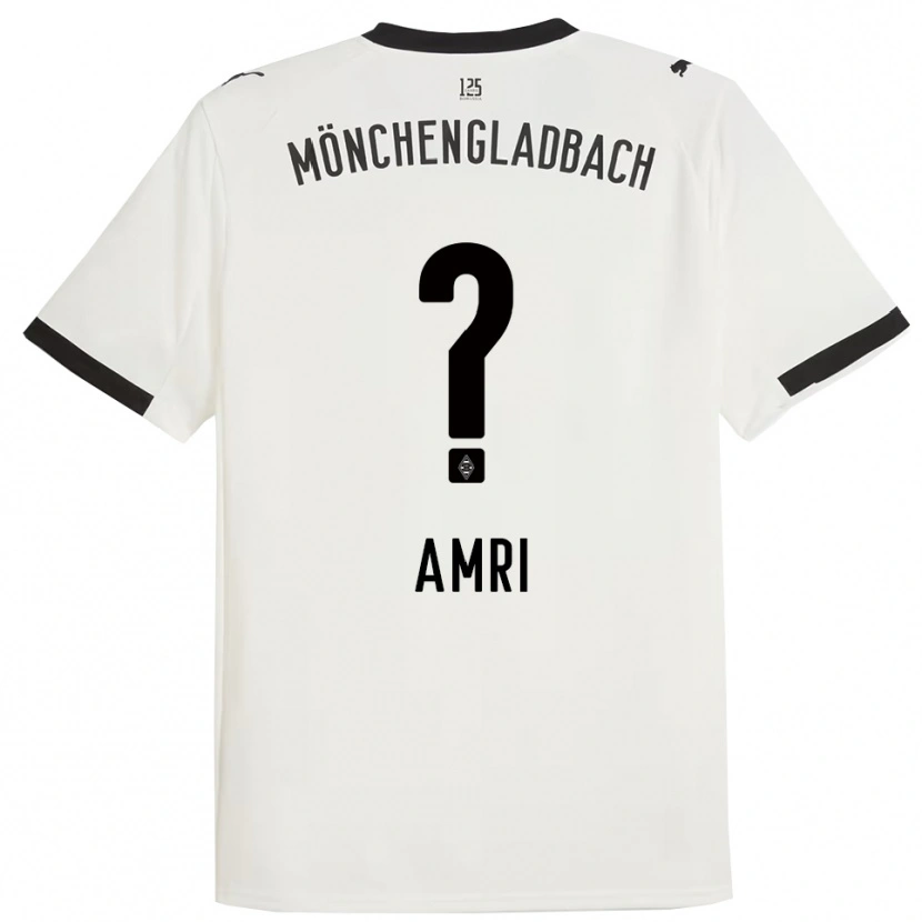 DanxenレディースAbdelrahman Amri#0ホワイト ブラックホームシャツ2025/26ジャージーユニフォーム