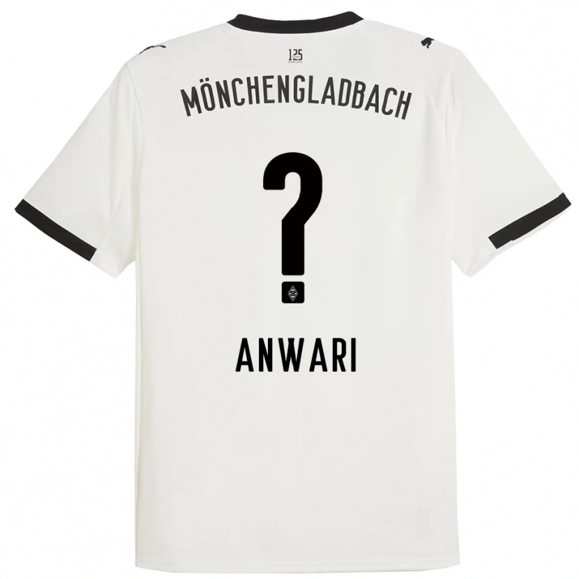 DanxenレディースHamza Anwari#0ホワイト ブラックホームシャツ2025/26ジャージーユニフォーム