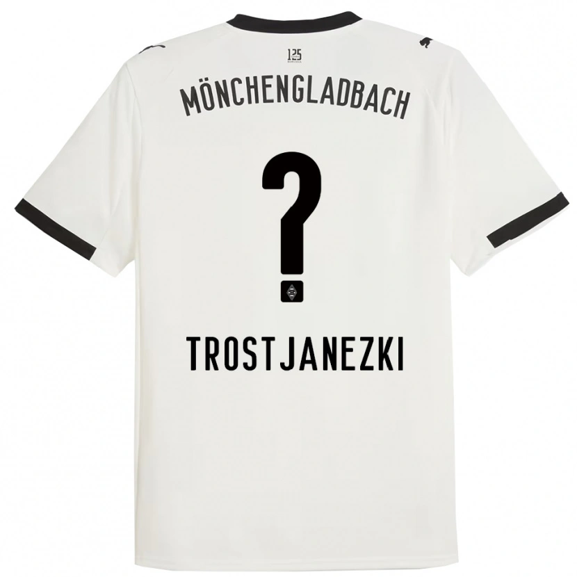 DanxenレディースNoel Trostjanezki#0ホワイト ブラックホームシャツ2025/26ジャージーユニフォーム
