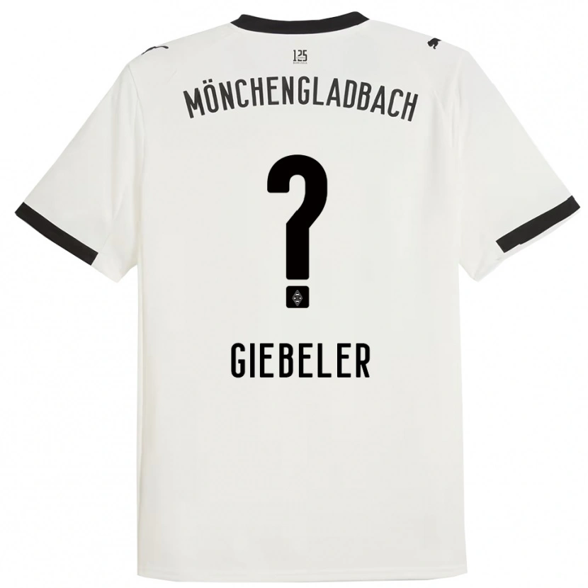DanxenレディースBenno Giebeler#0ホワイト ブラックホームシャツ2025/26ジャージーユニフォーム