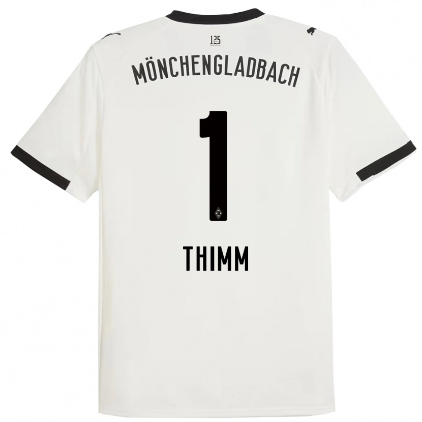 DanxenレディースJoshua Thimm#1ホワイト ブラックホームシャツ2025/26ジャージーユニフォーム