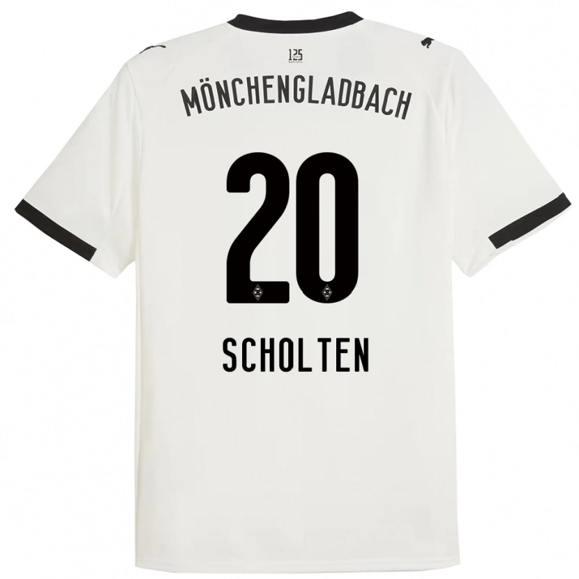 DanxenレディースKiki Scholten#20ホワイト ブラックホームシャツ2025/26ジャージーユニフォーム