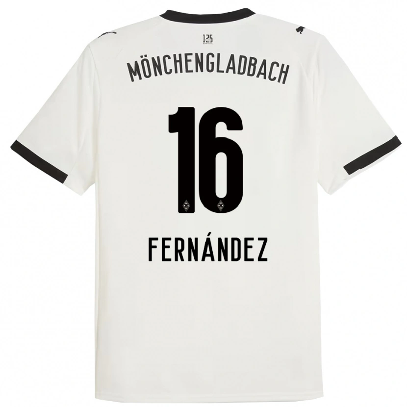 DanxenレディースOriol Fernandez Berenguer#16ホワイト ブラックホームシャツ2025/26ジャージーユニフォーム