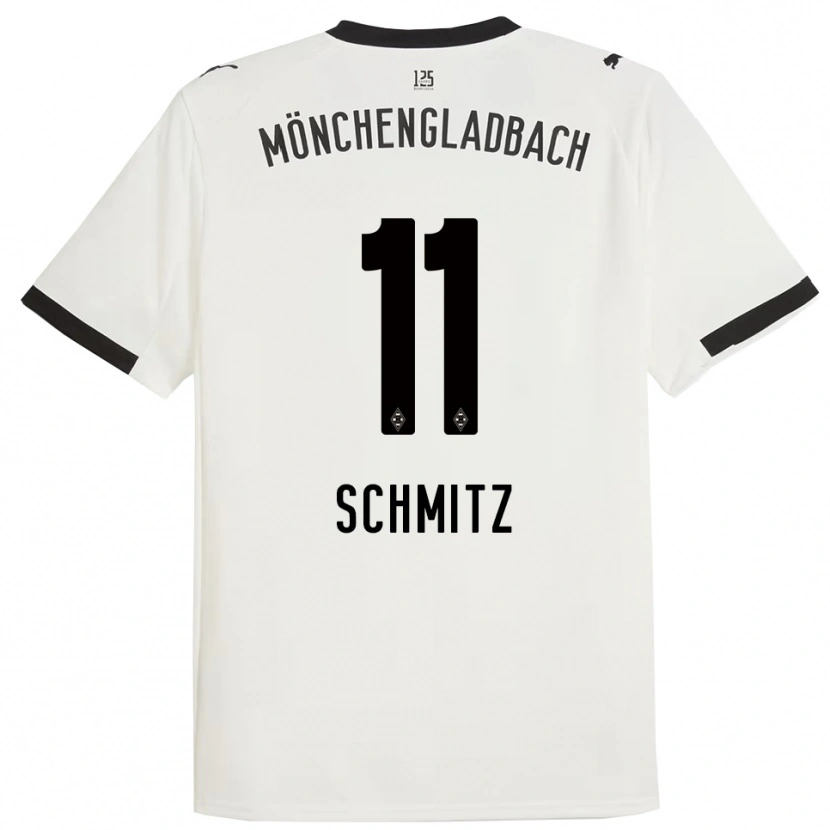 DanxenレディースLouisa Schmitz#11ホワイト ブラックホームシャツ2025/26ジャージーユニフォーム
