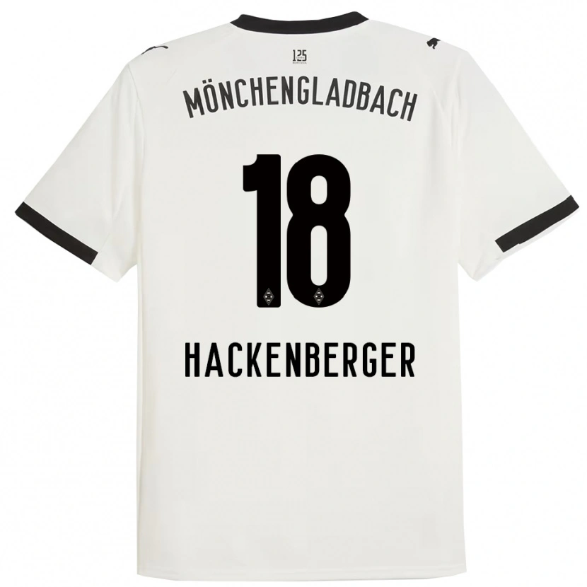 DanxenレディースJessica Hackenberger#18ホワイト ブラックホームシャツ2025/26ジャージーユニフォーム