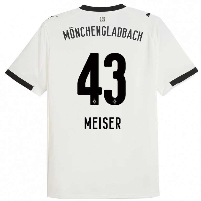 Danxenレディースタイラー・ルイス・マイザー#43ホワイト ブラックホームシャツ2025/26ジャージーユニフォーム