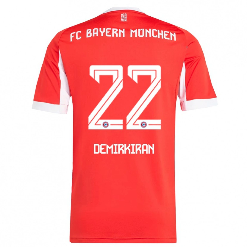 Danxenレディースエディス・デミルキラン#22レッド ホワイトホームシャツ2025/26ジャージーユニフォーム