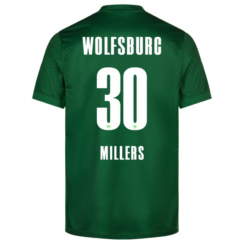 DanxenレディースKristers Millers#30グリーン ホワイトホームシャツ2025/26ジャージーユニフォーム