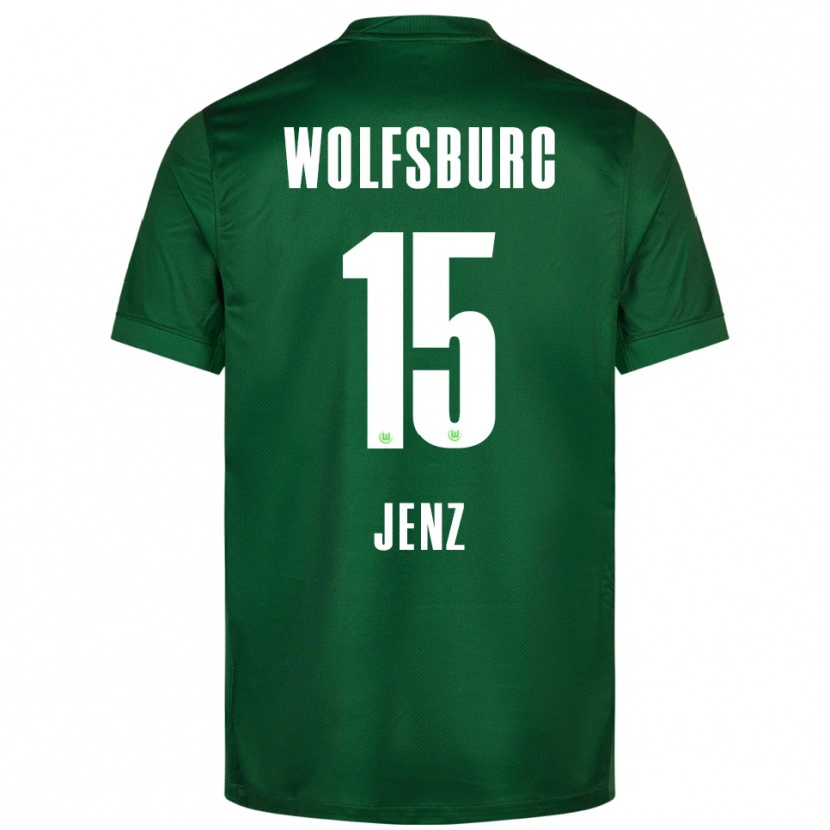 Danxenレディースモリッツ・イェンツ#15グリーン ホワイトホームシャツ2025/26ジャージーユニフォーム