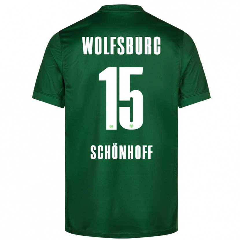 DanxenレディースHenry Schönhoff#15グリーン ホワイトホームシャツ2025/26ジャージーユニフォーム
