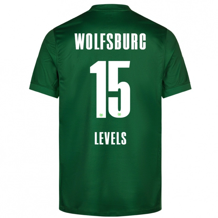 DanxenレディースJanou Levels#15グリーン ホワイトホームシャツ2025/26ジャージーユニフォーム