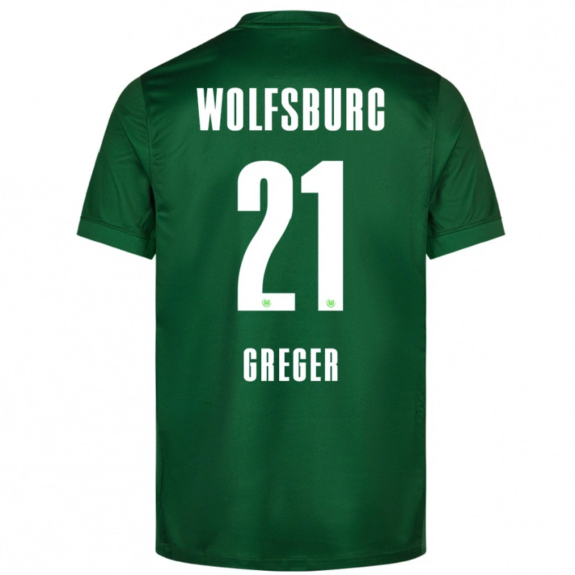 DanxenレディースMax Greger#21グリーン ホワイトホームシャツ2025/26ジャージーユニフォーム