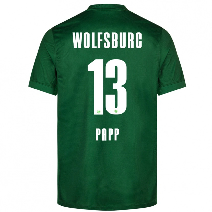 DanxenレディースLuca Papp#13グリーン ホワイトホームシャツ2025/26ジャージーユニフォーム