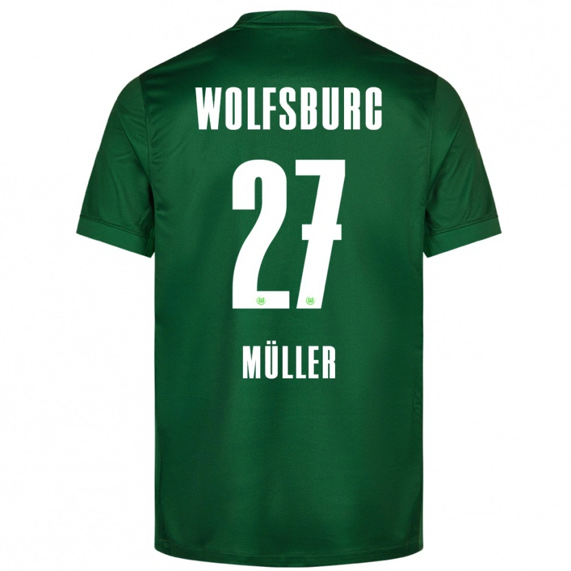 DanxenレディースFabio Müller#27グリーン ホワイトホームシャツ2025/26ジャージーユニフォーム