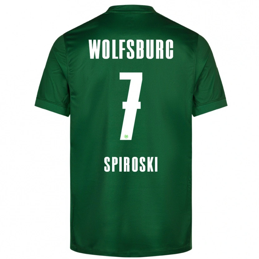DanxenレディースLuka Spiroski#7グリーン ホワイトホームシャツ2025/26ジャージーユニフォーム