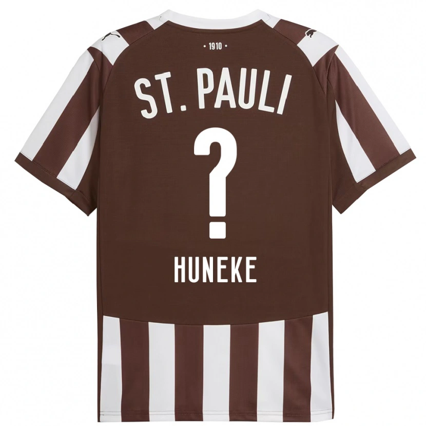 DanxenレディースMarvin Huneke#0コーヒー ホワイトホームシャツ2025/26ジャージーユニフォーム