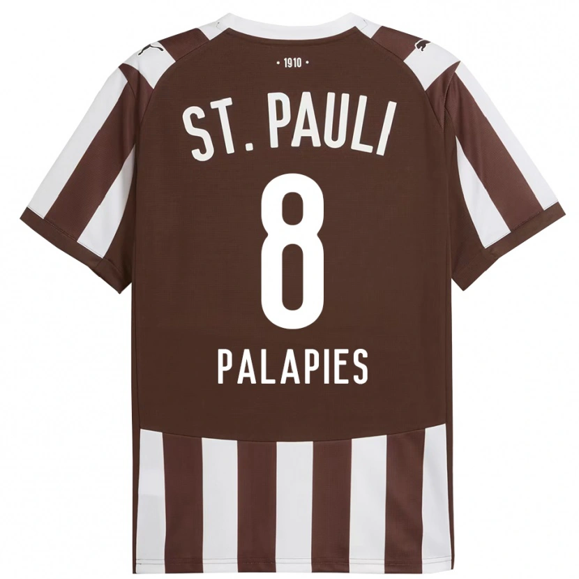 DanxenレディースNoah Palapies#8コーヒー ホワイトホームシャツ2025/26ジャージーユニフォーム