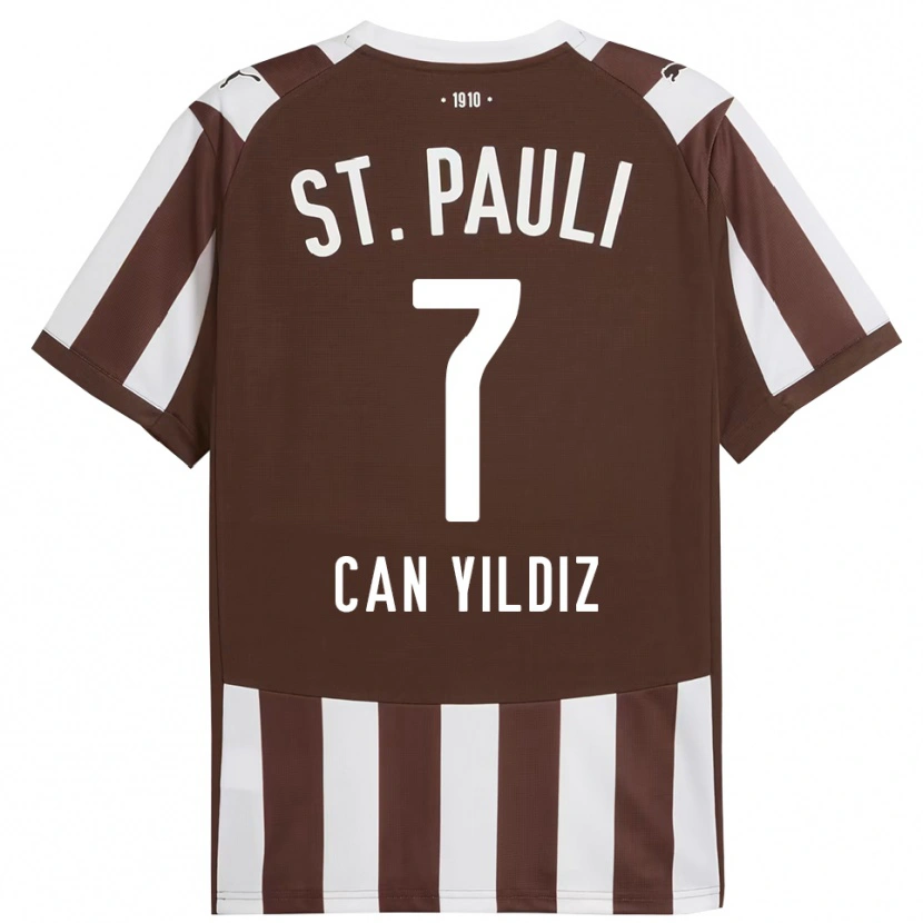 DanxenレディースEmre Can Yildiz#7コーヒー ホワイトホームシャツ2025/26ジャージーユニフォーム
