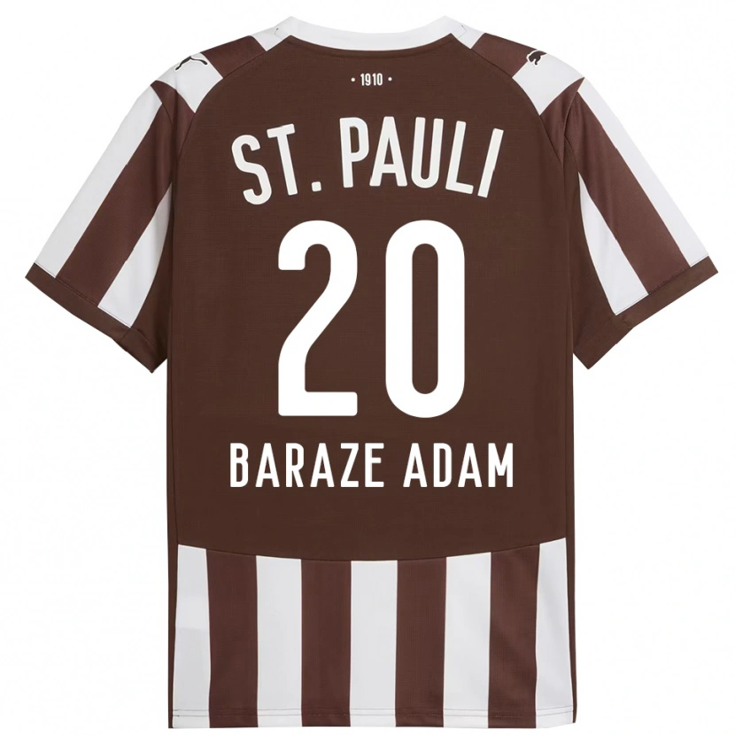 DanxenレディースIsma Baraze Adam#20コーヒー ホワイトホームシャツ2025/26ジャージーユニフォーム