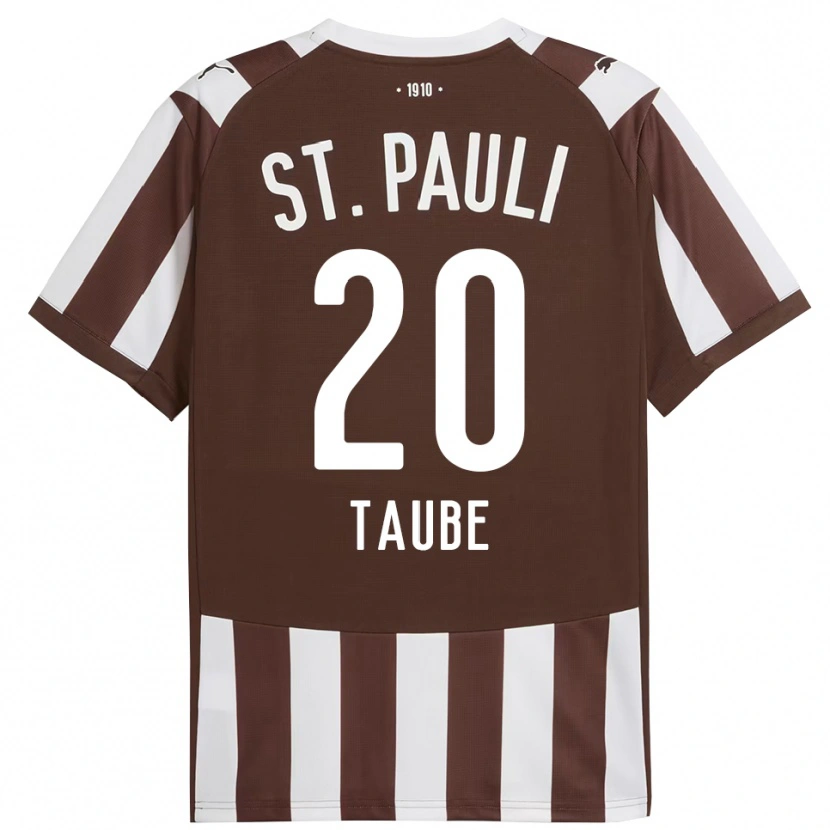 DanxenレディースLinnea Taube#20コーヒー ホワイトホームシャツ2025/26ジャージーユニフォーム